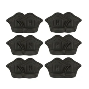 6 pares de parches protectores para talones – alivio del dolor para zapatillas<span> - </span>Negro